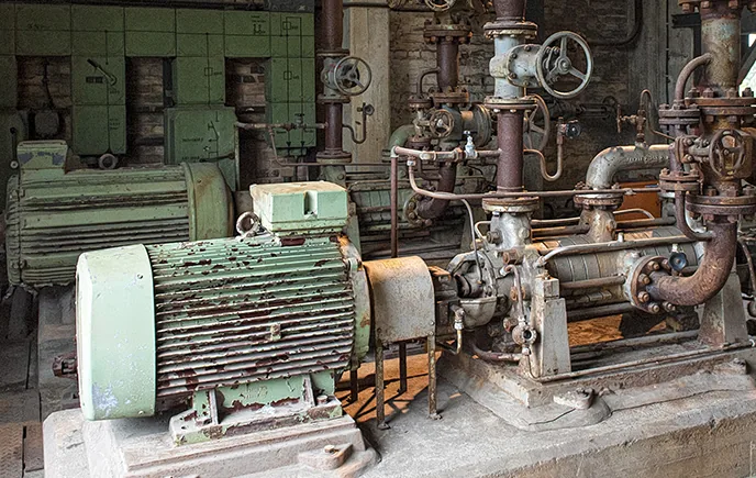 Very old pumping motor