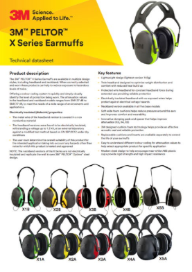 3M Peltor X Series Earmuff