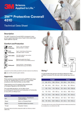 3M Protective Coverall 4510